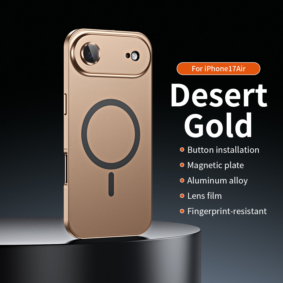Magnetische Abdeckung mit Aluminiumrahmen für iPhone