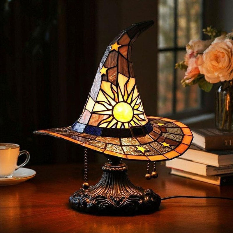 🧙♀️Erhelle jeden Moment der Nacht mit Magie! ✨Farbige Hexenlampe aus Glas – mehr als nur ein bisschen charmant