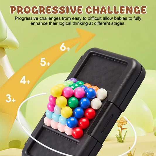 🧠 Magiske pyramide-logikkperle🌟200 nivåer fra flate mønstre til frittstående pyramider