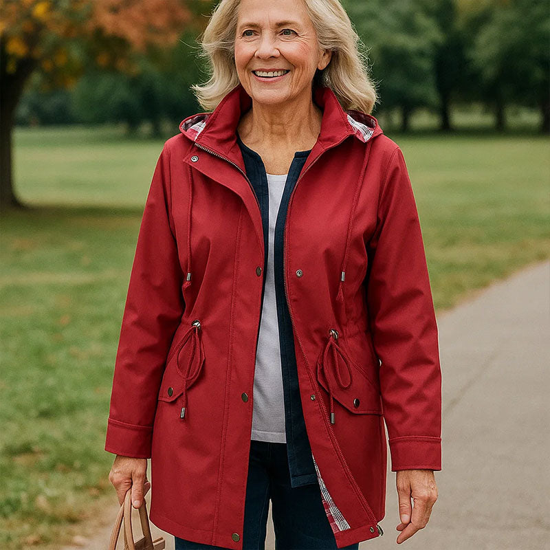 🧥Neuer wasserabweisender Trenchcoat für Damen – Hochwertige grenzüberschreitende Damenoberbekleidung mit kariertem Futter✨