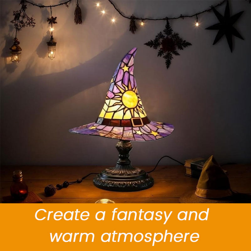 🧙♀️Erhelle jeden Moment der Nacht mit Magie! ✨Farbige Hexenlampe aus Glas – mehr als nur ein bisschen charmant