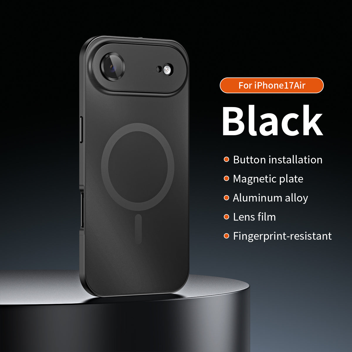 Magnetische Abdeckung mit Aluminiumrahmen für iPhone