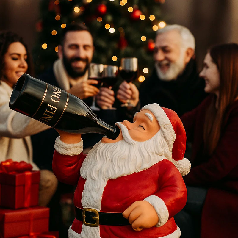 🎅Lustiger Weihnachtsmann-Weinflaschenhalter🎅