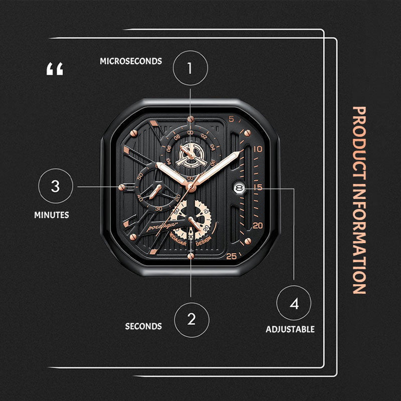 Herrenuhr Mode Yunda Quarzuh