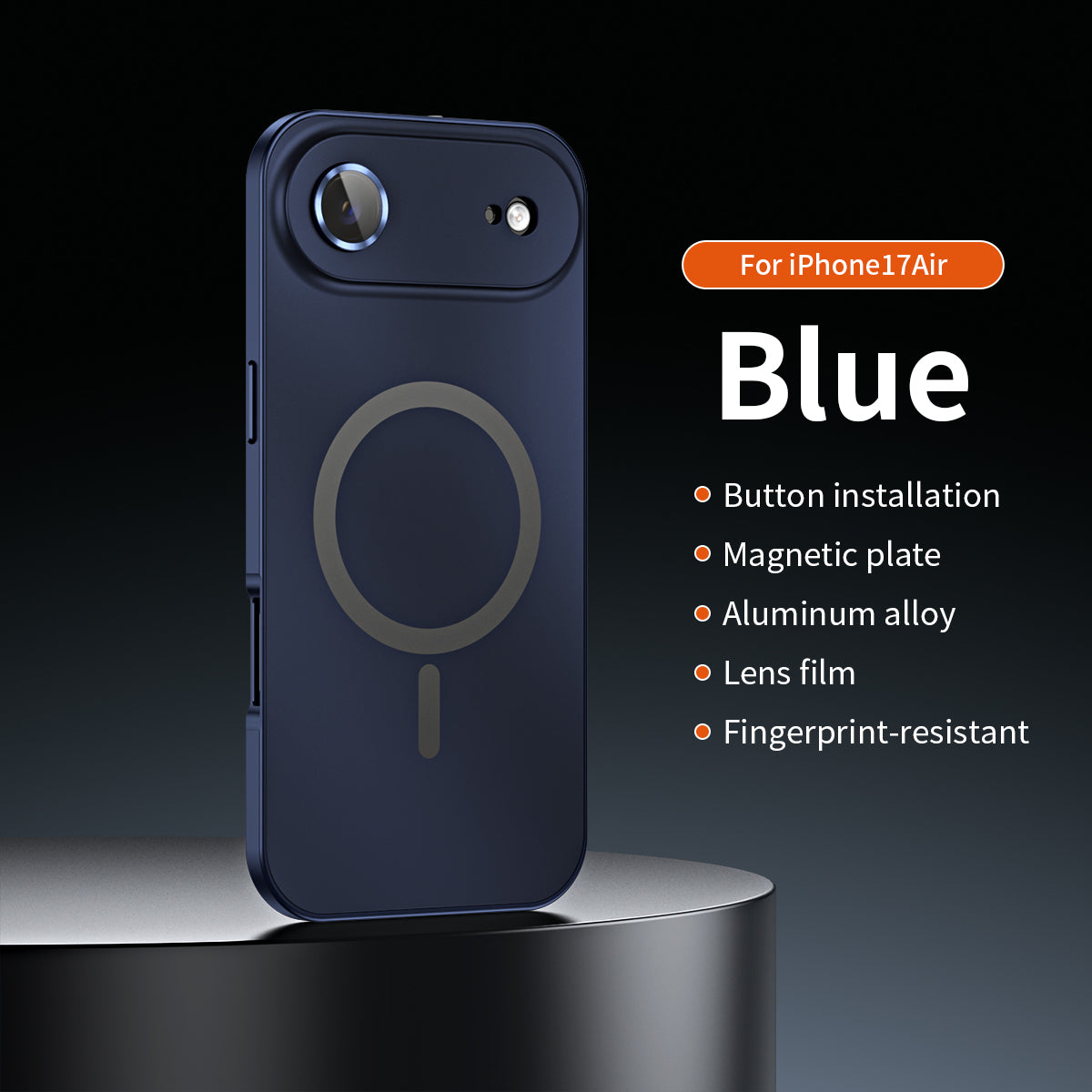 Magnetische Abdeckung mit Aluminiumrahmen für iPhone