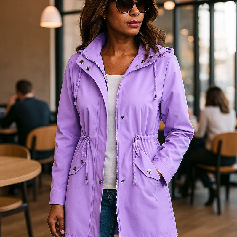 🧥Neuer wasserabweisender Trenchcoat für Damen – Hochwertige grenzüberschreitende Damenoberbekleidung mit kariertem Futter✨