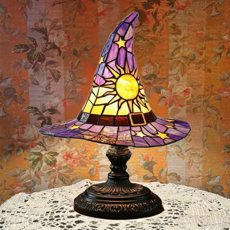 🧙♀️Erhelle jeden Moment der Nacht mit Magie! ✨Farbige Hexenlampe aus Glas – mehr als nur ein bisschen charmant