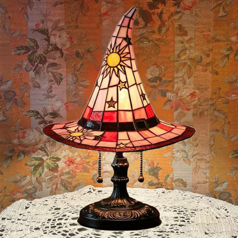 🧙♀️Erhelle jeden Moment der Nacht mit Magie! ✨Farbige Hexenlampe aus Glas – mehr als nur ein bisschen charmant