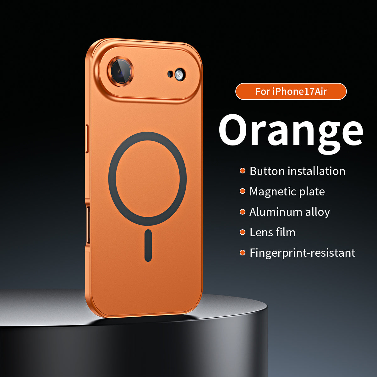 Magnetische Abdeckung mit Aluminiumrahmen für iPhone