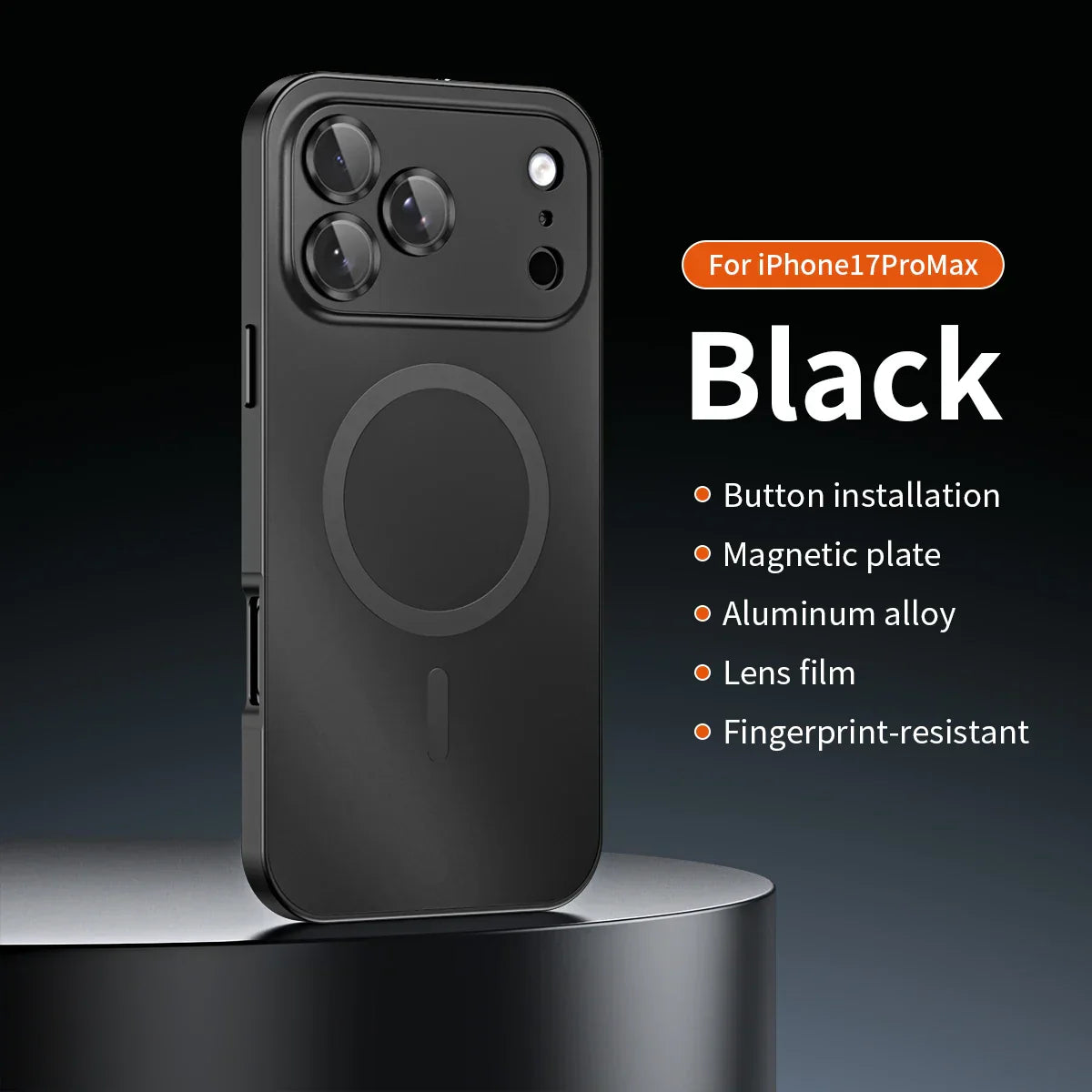 Magnetische Abdeckung mit Aluminiumrahmen für iPhone