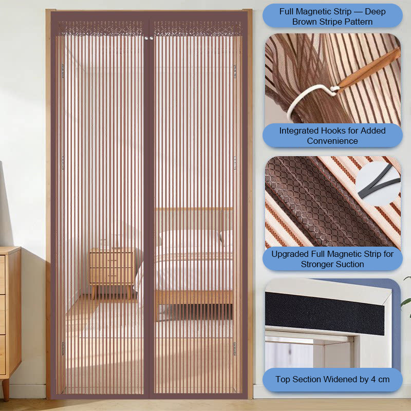 🦟 Hält Ungeziefer fern – in 2 Minuten angebracht! Der magnetische Fliegengittervorhang! 🚪 Einfach hineingehen – er schließt sich automatisch! ✨
