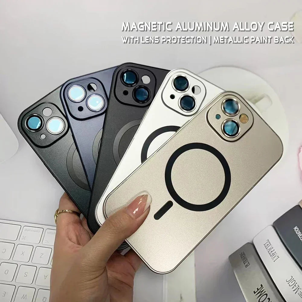 Einfache magnetische Metallhülle für iPhone