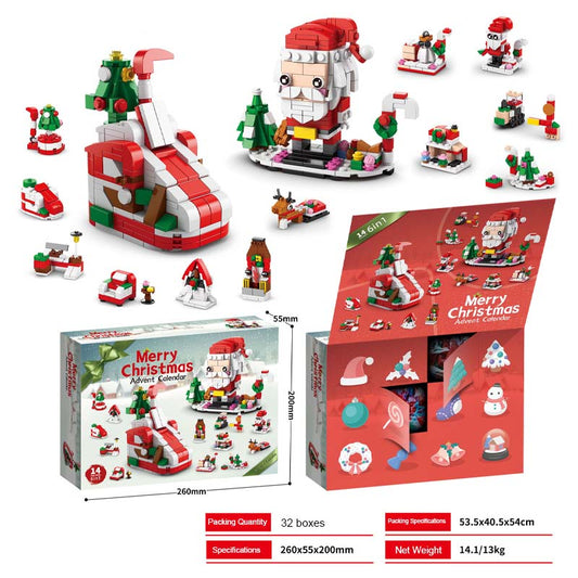 🎄 Adventskalender mit Bauklötzen – 12 Tage voller Weihnachtsfreude ✨🧱