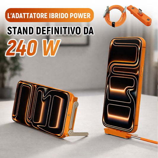 Der ultimative 240-W-Power-Stand-Hybrid-Adapter ⚡: Die All-in-One-Lösung für Schnellladen und Bildschir