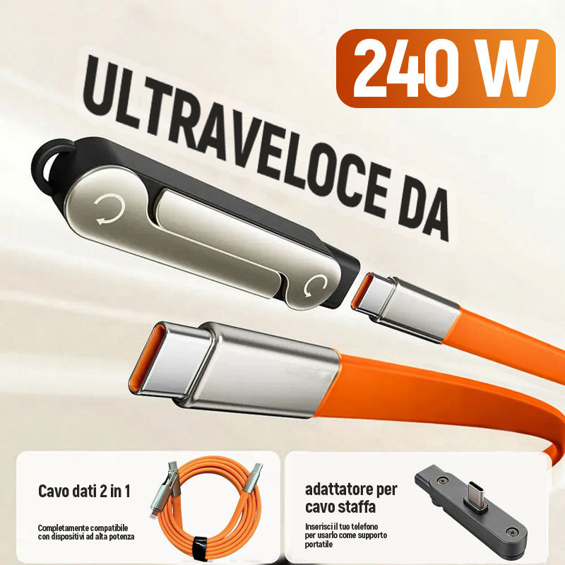 Der ultimative 240-W-Power-Stand-Hybrid-Adapter ⚡: Die All-in-One-Lösung für Schnellladen und Bildschir