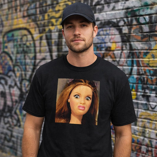 Lustiges bedrucktes Unisex-T-Shirt mit Rundhalsausschnitt und Oversize-Passfor