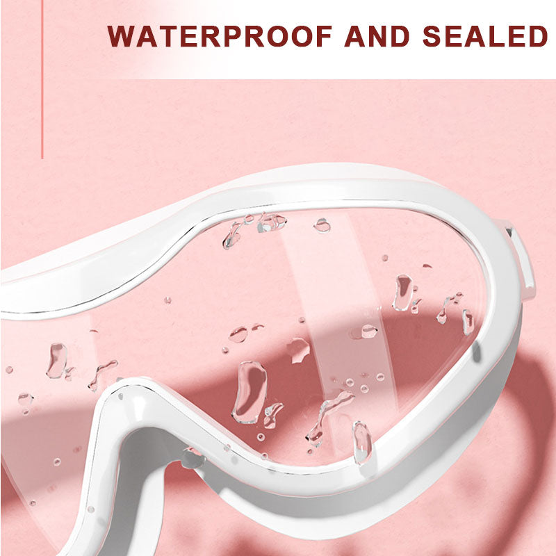 Schwimmbrille für Erwachsene mit großem Rahmen und Schutzblech🏊‍♂️