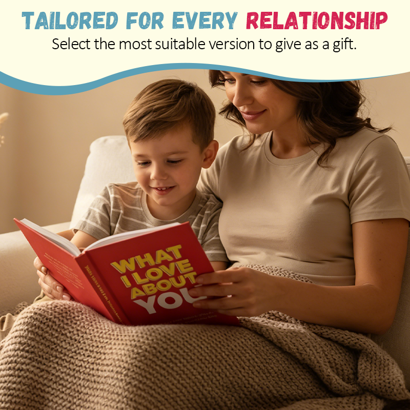„Was ich an dir liebe“ – Personalisiertes Tagebuch – Ein herzliches Geschenk für Mama, Papa und Freunde 📖