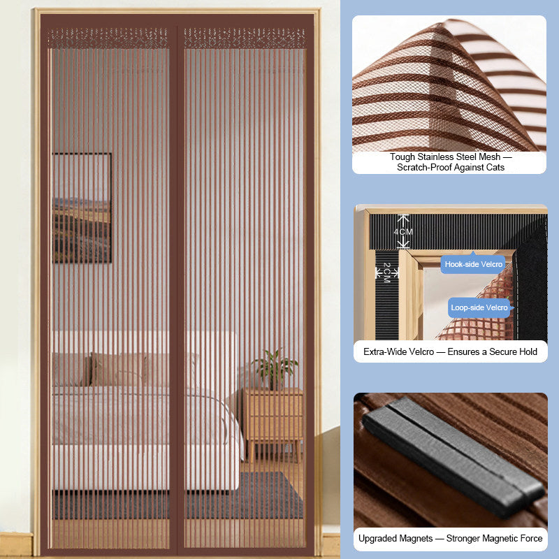 🦟 Hält Ungeziefer fern – in 2 Minuten angebracht! Der magnetische Fliegengittervorhang! 🚪 Einfach hineingehen – er schließt sich automatisch! ✨